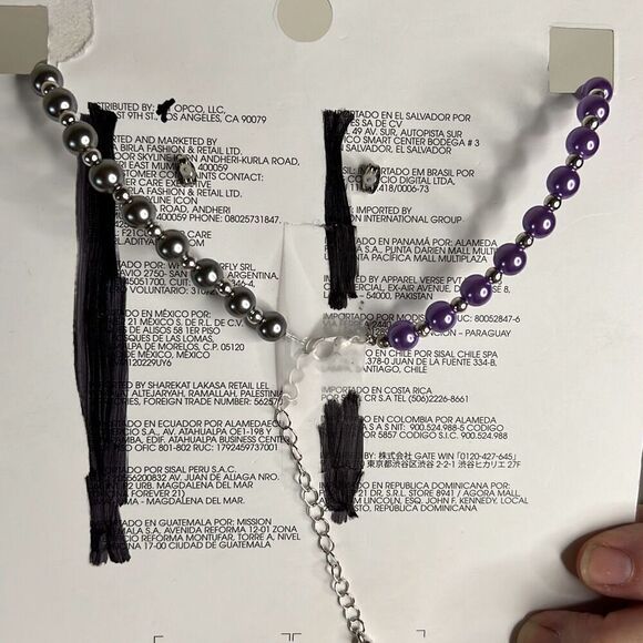 HELLO KITTY Kuromi Split Beaded Choker Necklace Set - Picture 6 of 6